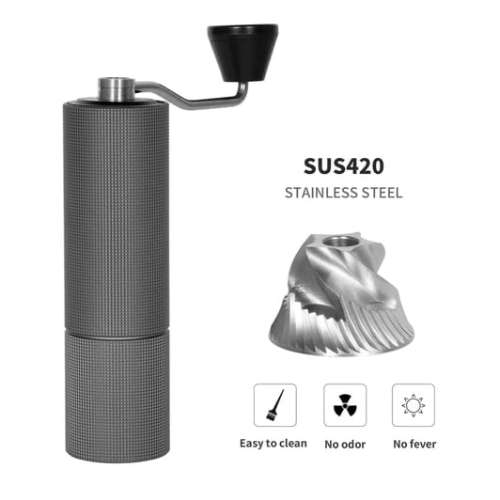 Imagem do moedor de cafe timemore c2 e broca cônica 